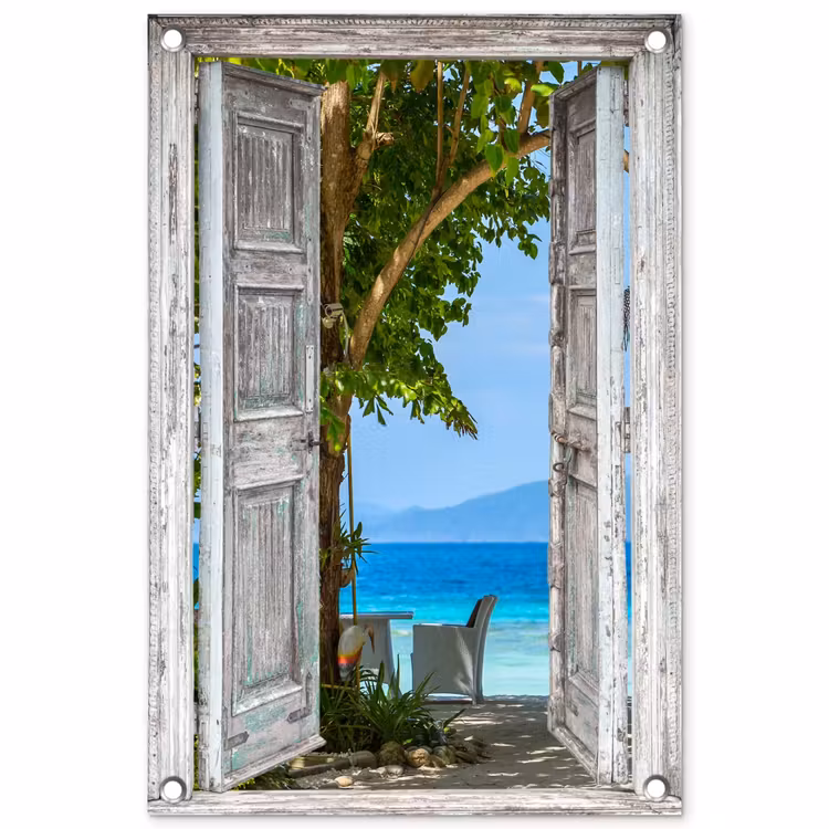 Tuinposter - Uitzicht op een tropisch paradijs — 1