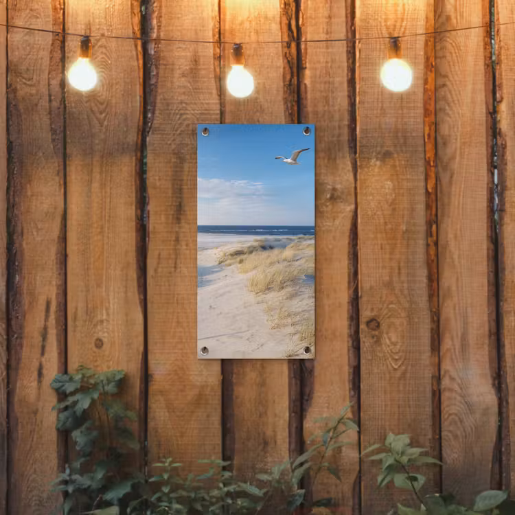 Tuinposter - Mooie Strandvlucht — 2