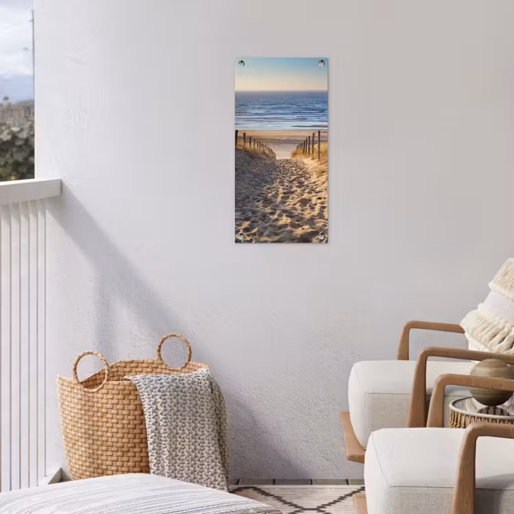 Tuinposter - Strandpad bij Zonsondergang — 3