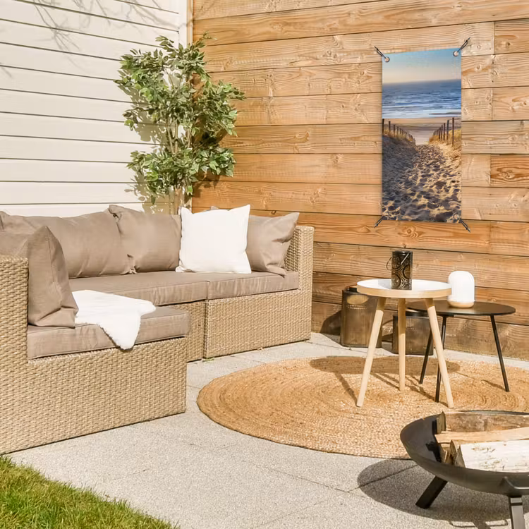 Tuinposter - Strandpad bij Zonsondergang — 4