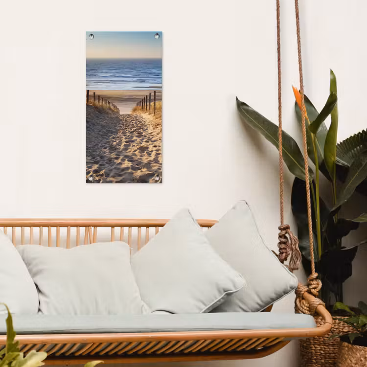 Tuinposter - Strandpad bij Zonsondergang — 5