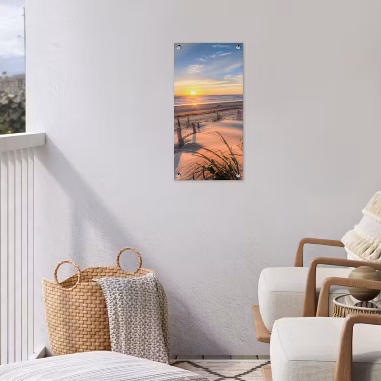 Tuinposter - Zandpad bij Zonsondergang — 3