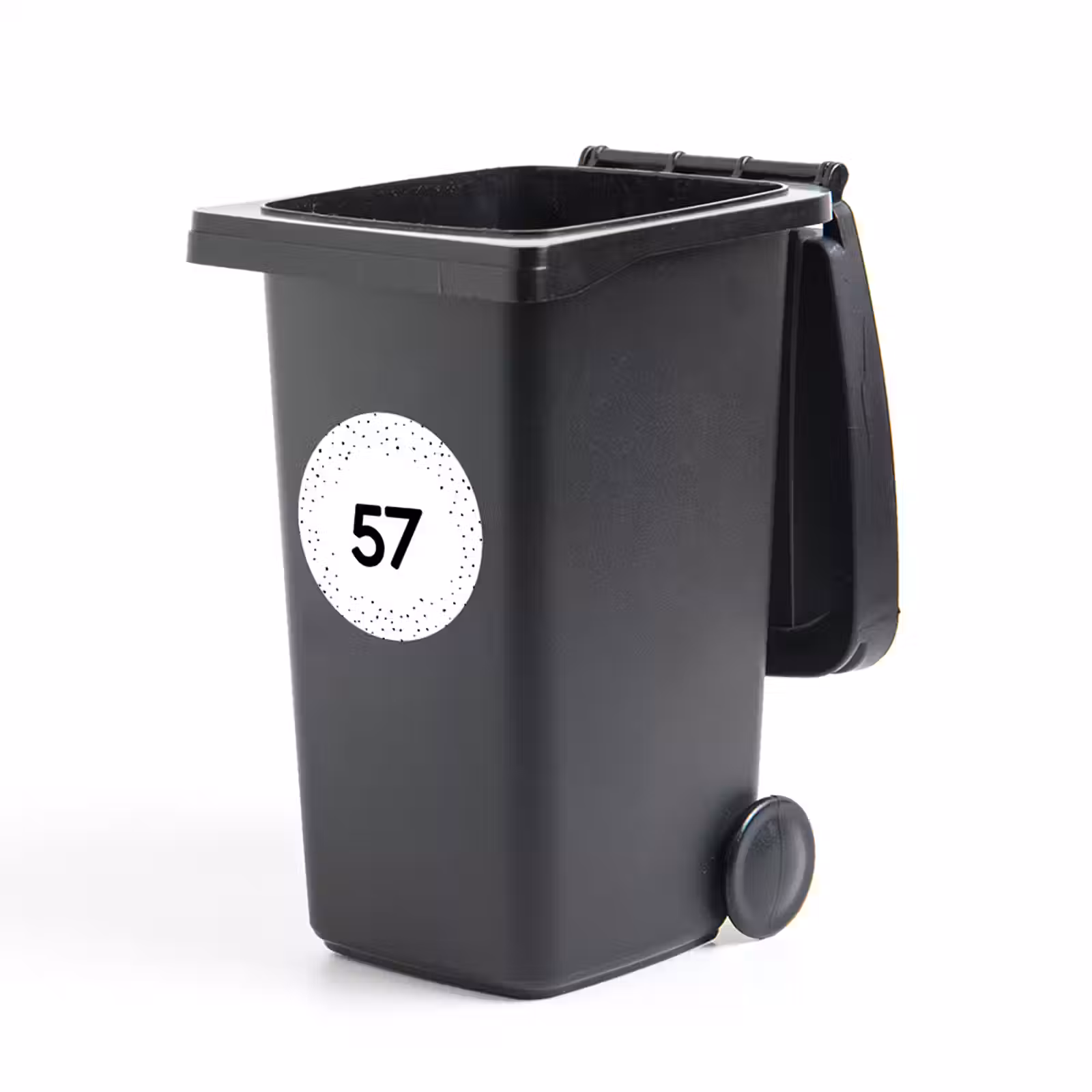 Container sticker huisnummer rond — 1