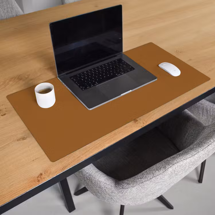 Bureau onderlegger - Bruin - Aardetint - Effen kleur — 2