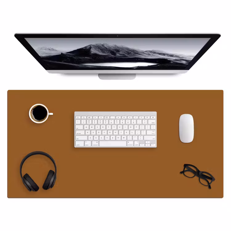 Bureau onderlegger - Bruin - Aardetint - Effen kleur — 3