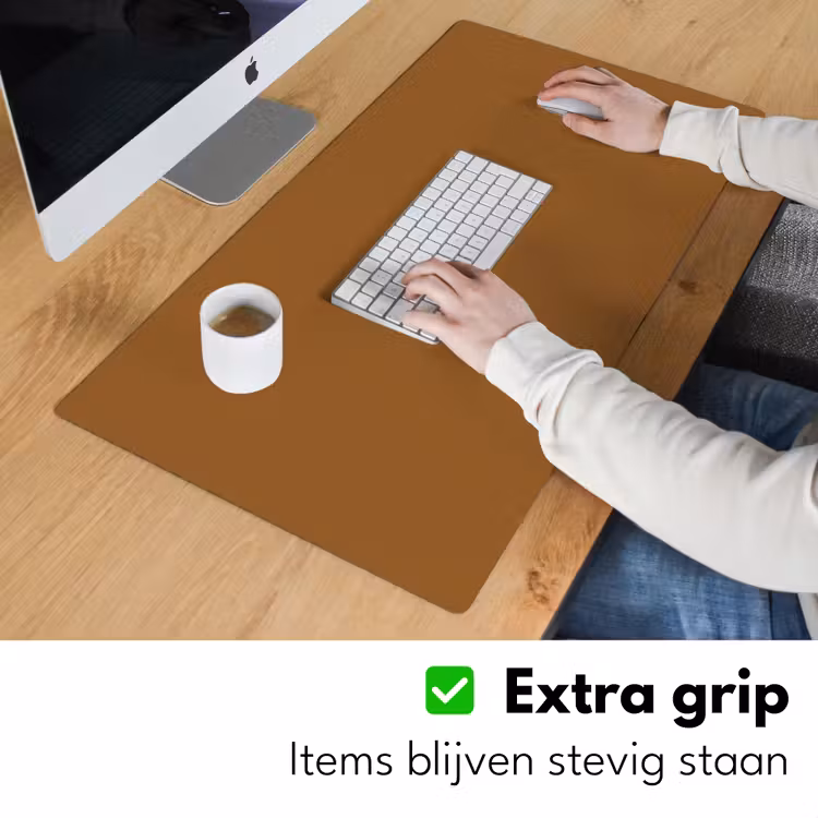 Bureau onderlegger - Bruin - Aardetint - Effen kleur — 5