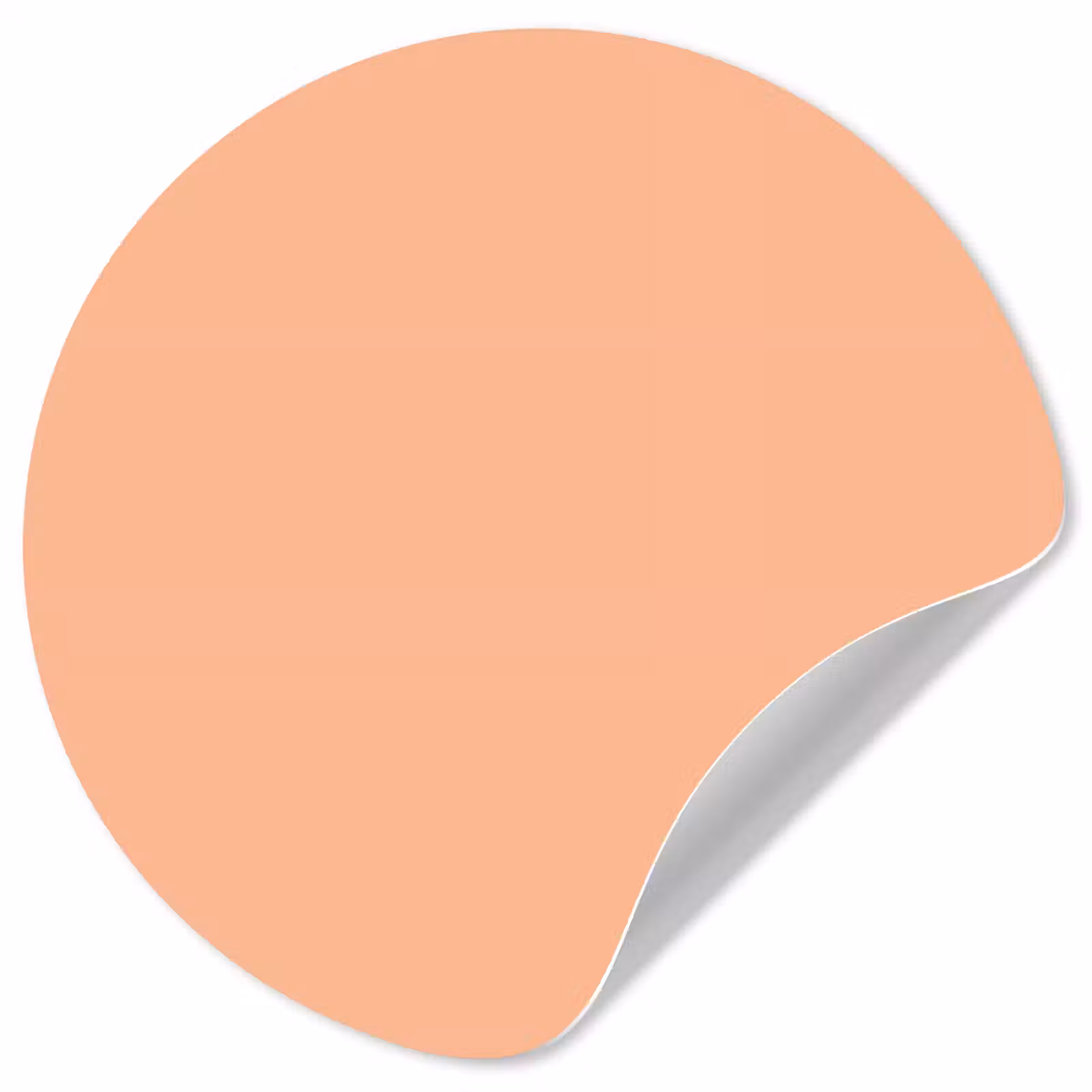 Behangcirkel - Abrikoos - Roze - Pastel - Effen - Kleur — 1