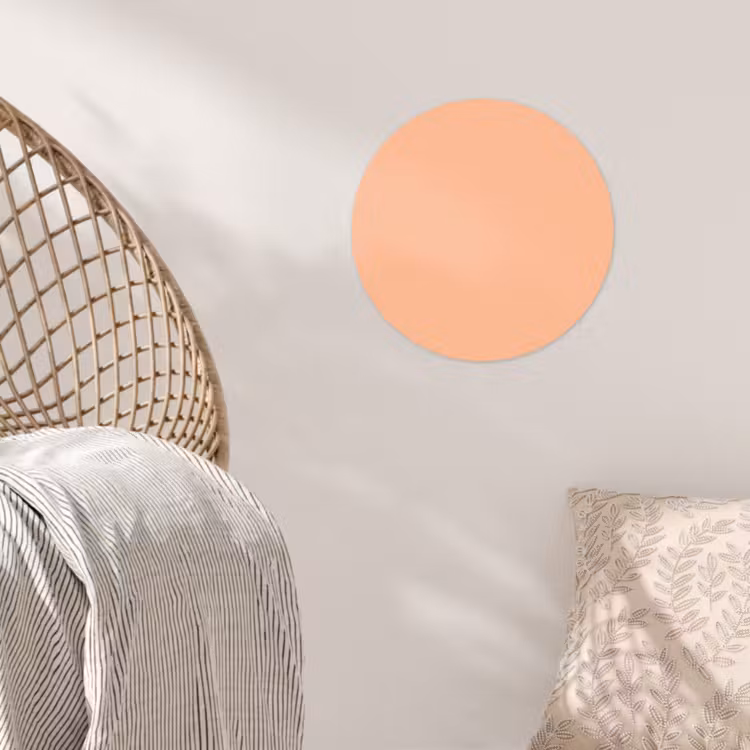 Behangcirkel - Abrikoos - Roze - Pastel - Effen - Kleur — 5