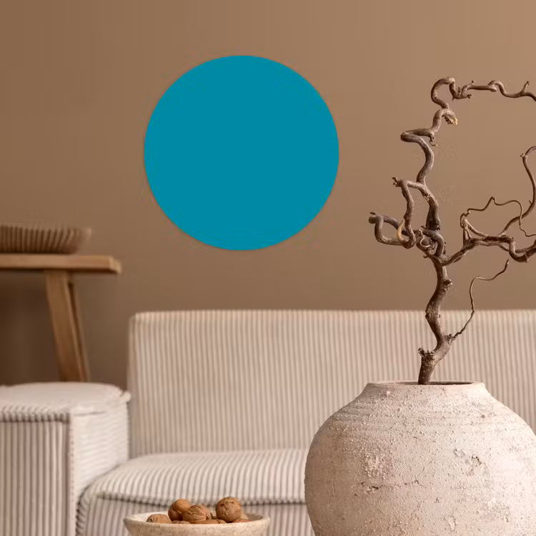 Behangcirkel - Blauw - Effen kleur — 2