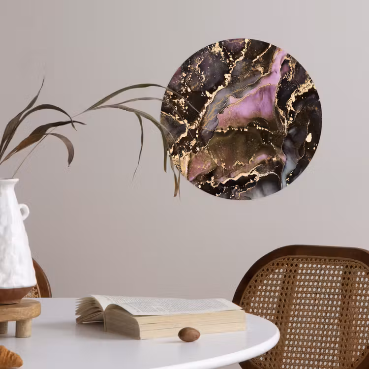 Behangcirkel - Marmer - Gold - Steen - Abstract — 4