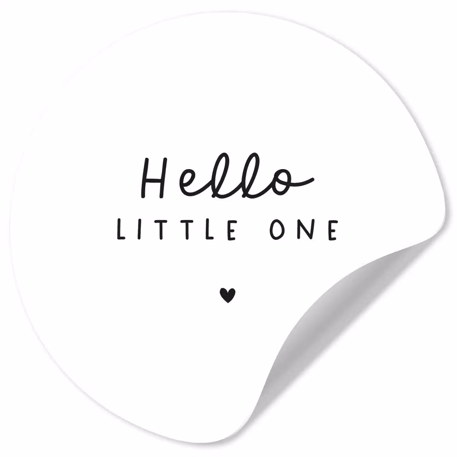 Behangcirkel - Quotes - Hello little one - Baby - Spreuken - Kinderen — 1