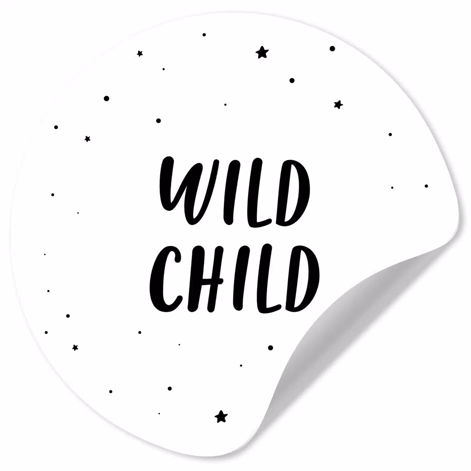Behangcirkel - Quotes - Wild child - Baby - Kinderen - Tekst — 1