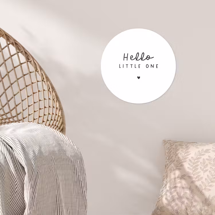 Behangcirkel - Quotes - Hello little one - Baby - Spreuken - Kinderen — 5