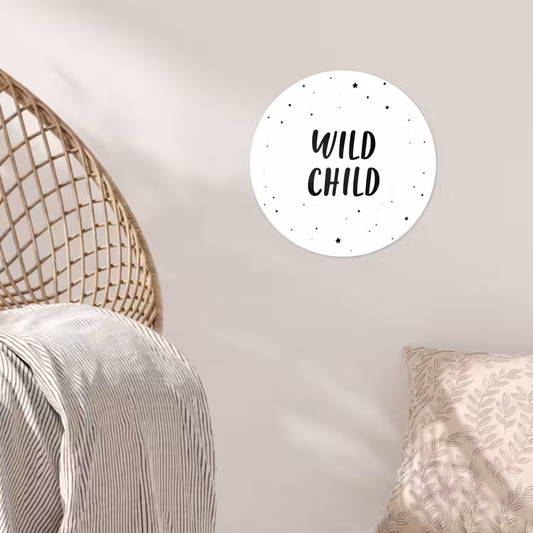 Behangcirkel - Quotes - Wild child - Baby - Kinderen - Tekst — 5