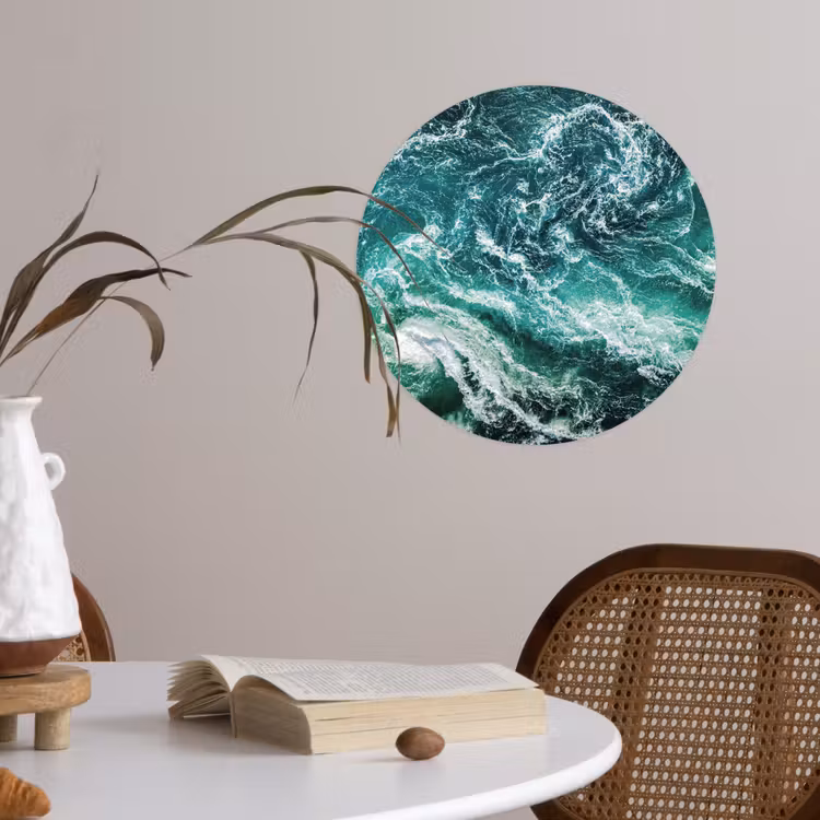 Behangcirkel - Oceaan - Water - Zee - Luxe - Groen - Turquoise — 4