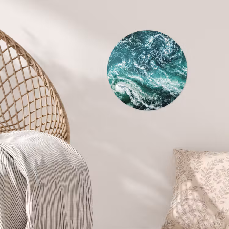 Behangcirkel - Oceaan - Water - Zee - Luxe - Groen - Turquoise — 5