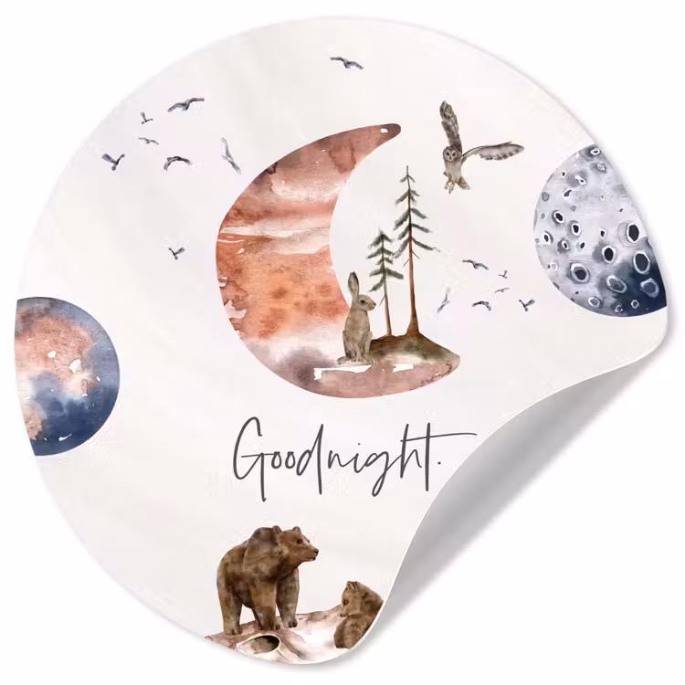 Behangcirkel - Quotes - Goodnight - Spreuken - Kinderen - Jongens - Meisjes - Kind — 1