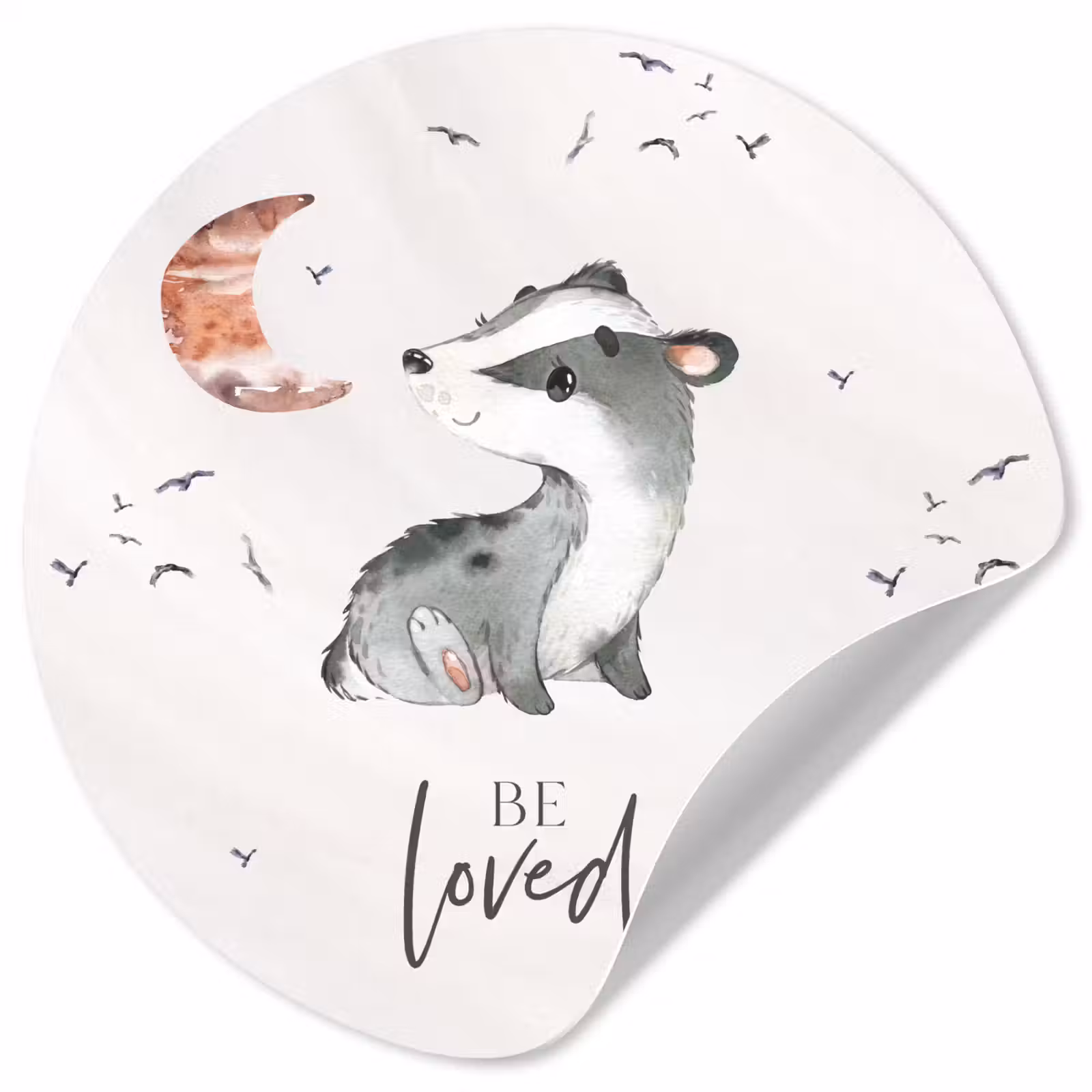 Behangcirkel - Quotes - Be loved - Spreuken - Kind - Jongens - Meisjes - Waterverf — 1