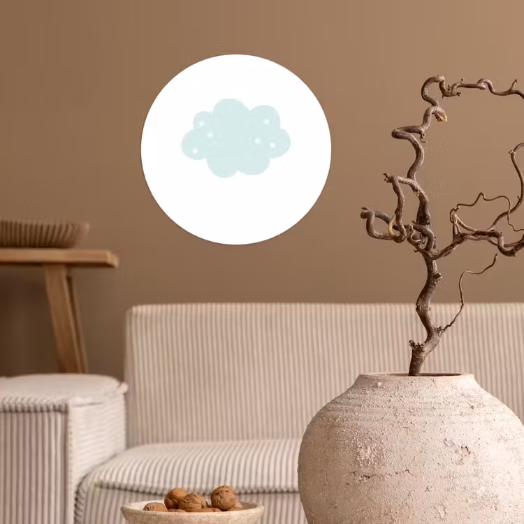 Behangcirkel - Wolk - Sterretjes - Pastel - Kinderen - Baby — 2