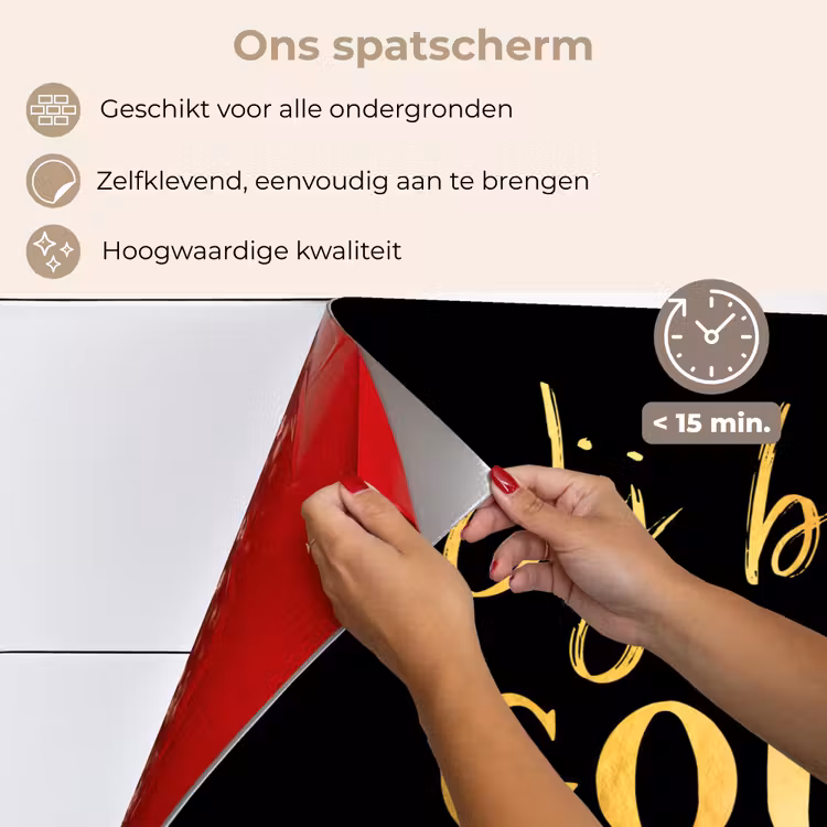 Spatscherm keuken - Spreuken - Jij bent goud waard - Quotes — 4