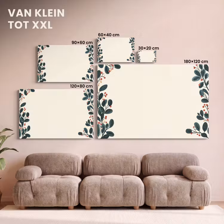 Canvas schilderij - Takken - Winter - Planten - Licht — 8