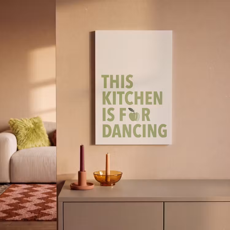 Canvas schilderij - Quote - Appel - Illustratie — 2