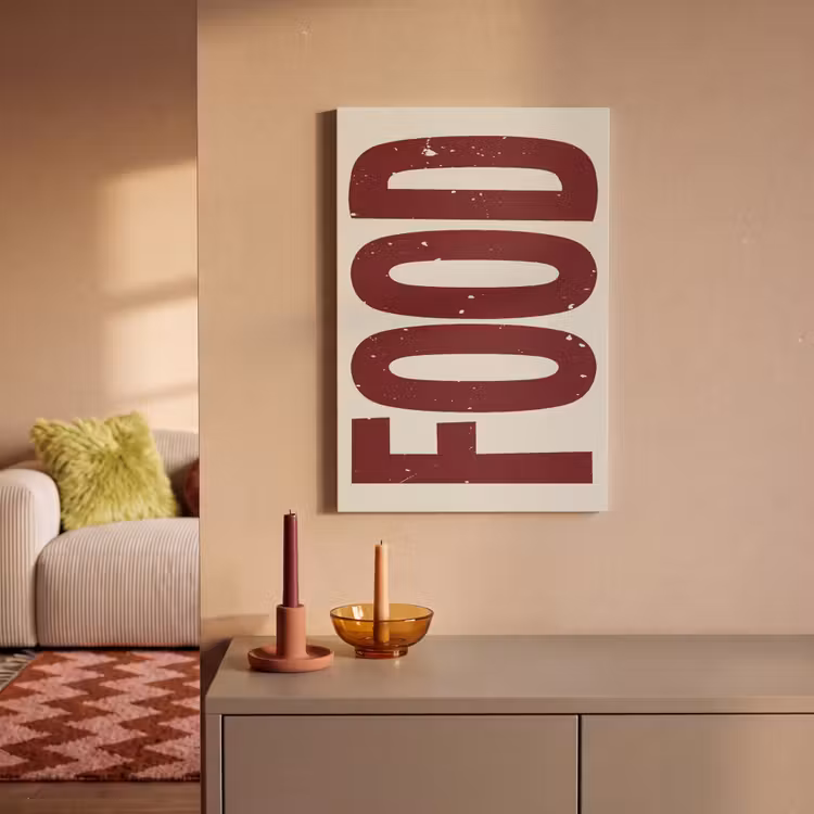 Canvas schilderij - Eten - Japandi - Rood - Decoratie — 2
