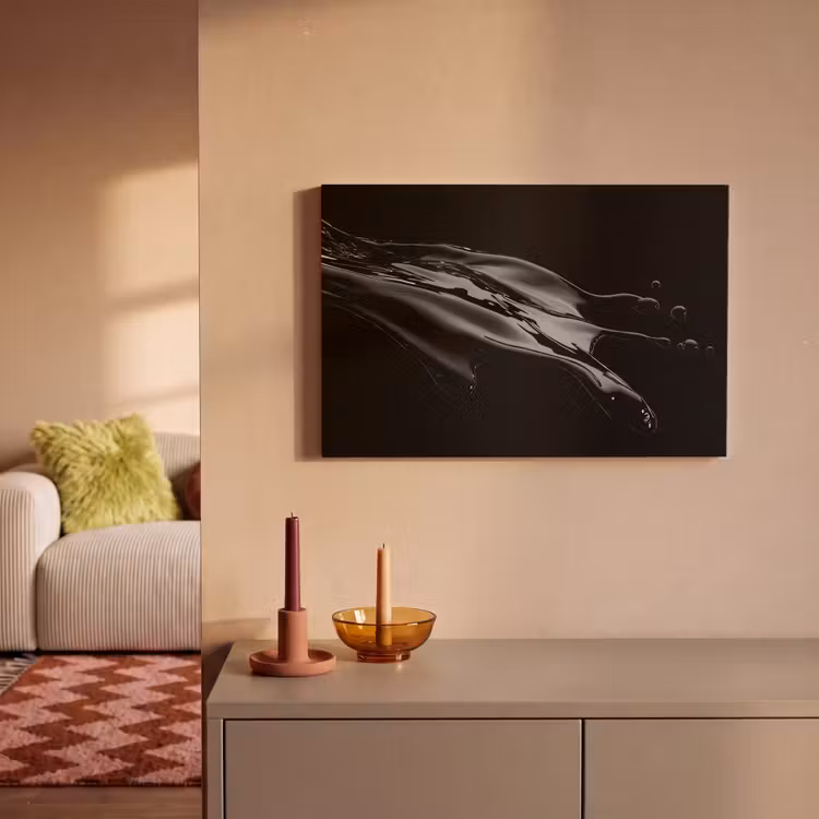 Canvas schilderij - Zwart - Splash - Water — 2