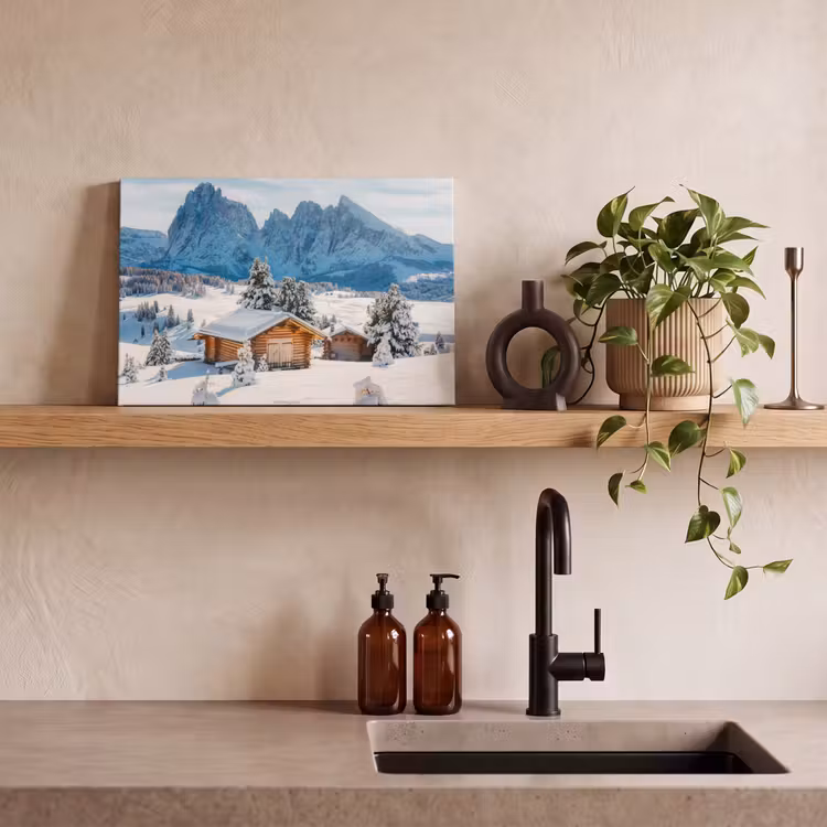 Canvas schilderij - Landschap - Winter - Sneeuw — 4