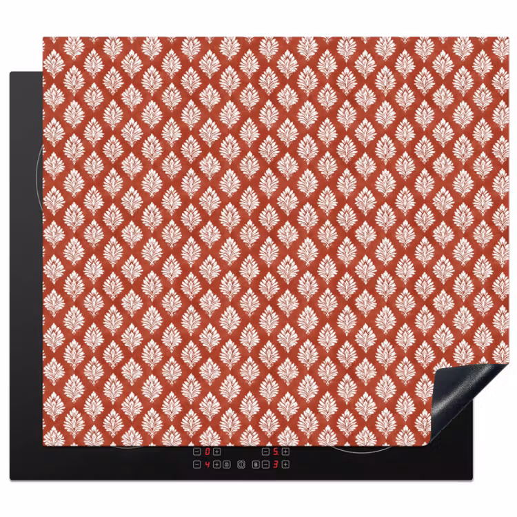 Inductie beschermer - Chic - Patroon - Rood - Wit — 1