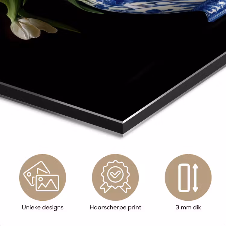 Aluminium schilderij - Quotes - Bloem - Tulp - Geel — 7