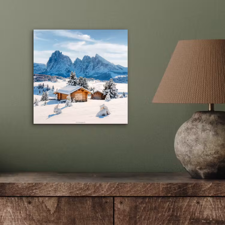 Aluminium schilderij - Landschap - Winter - Sneeuw — 3
