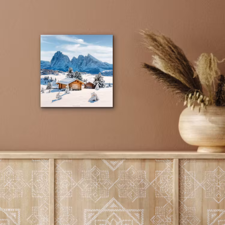 Aluminium schilderij - Landschap - Winter - Sneeuw — 5