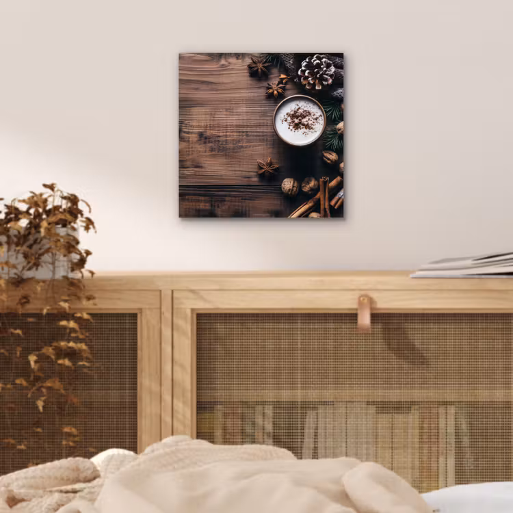 Aluminium schilderij - Winter - Houtlook - Stilleven — 4