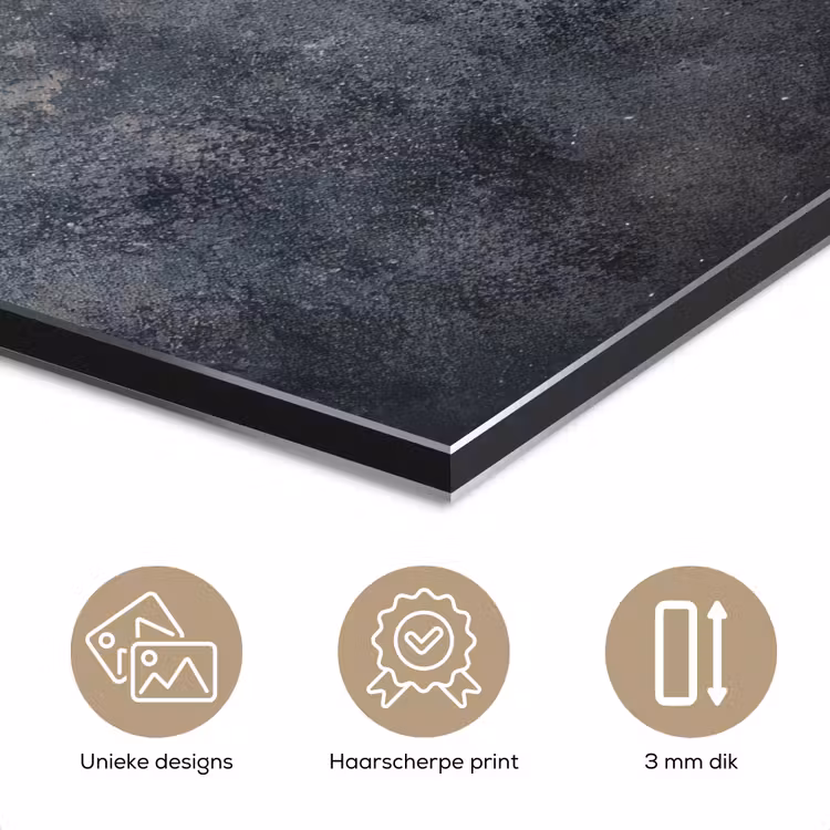 Aluminium schilderij - Winter - Hulst - Kerst - Beton — 7