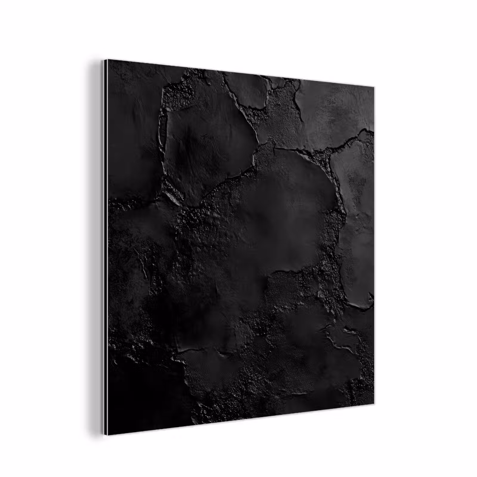 Aluminium schilderij - Zwart - Verf — 1