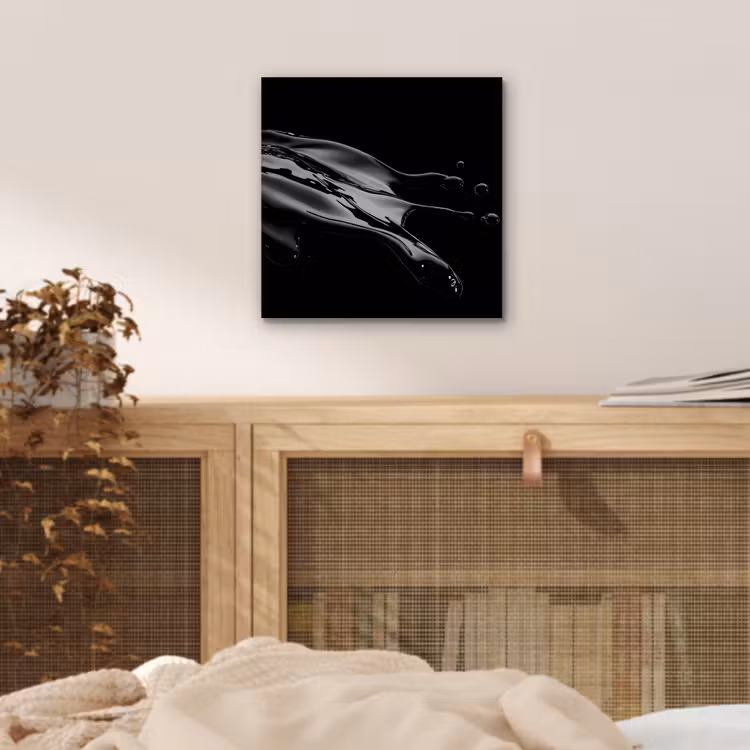 Aluminium schilderij - Zwart - Splash - Water — 4