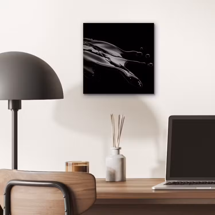 Aluminium schilderij - Zwart - Splash - Water — 6