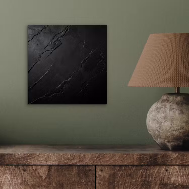 Aluminium schilderij - Zwart - Steen - Beton — 3