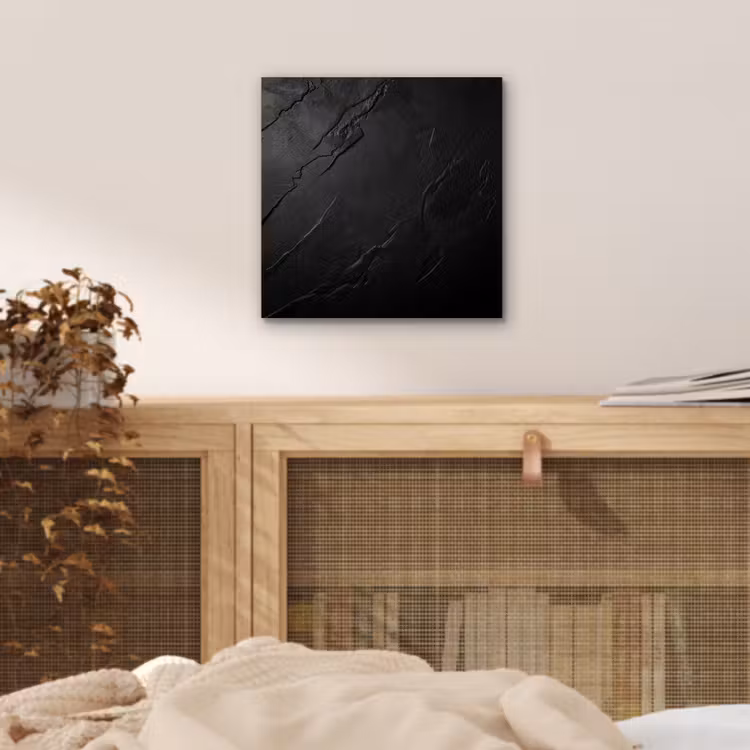 Aluminium schilderij - Zwart - Steen - Beton — 4