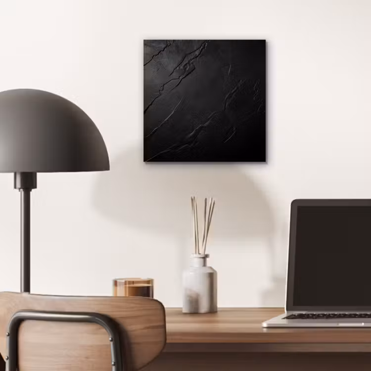 Aluminium schilderij - Zwart - Steen - Beton — 6