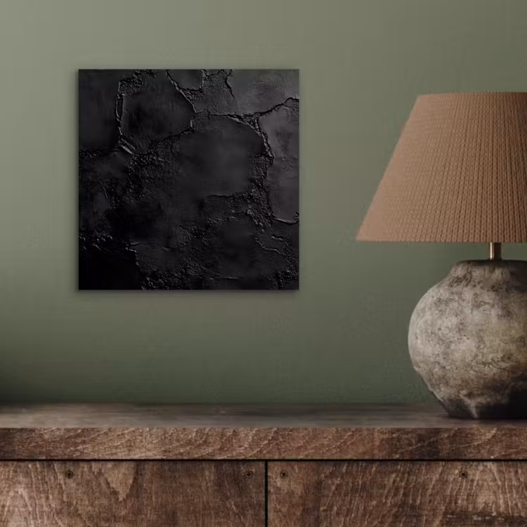 Aluminium schilderij - Zwart - Verf — 3