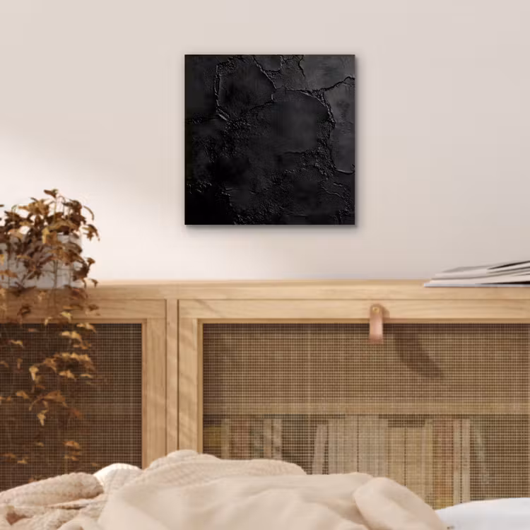 Aluminium schilderij - Zwart - Verf — 4