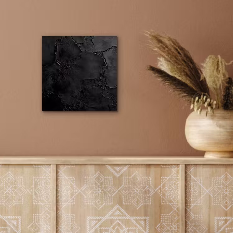 Aluminium schilderij - Zwart - Verf — 5