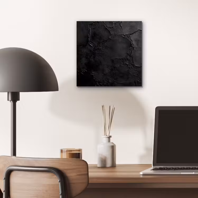 Aluminium schilderij - Zwart - Verf — 6