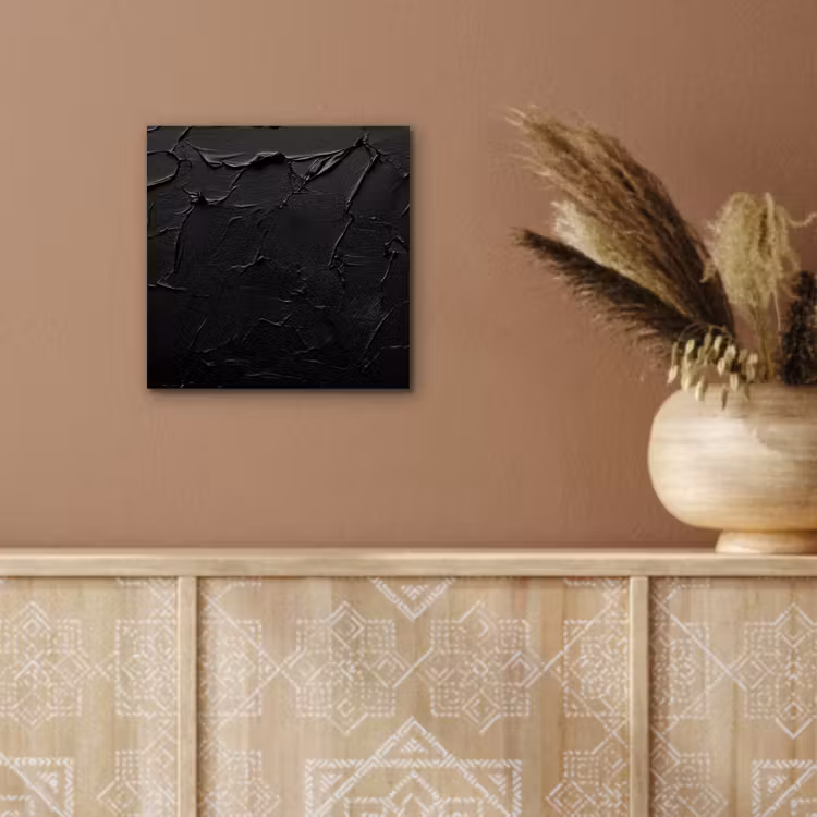 Aluminium schilderij - Zwart - Verf — 5