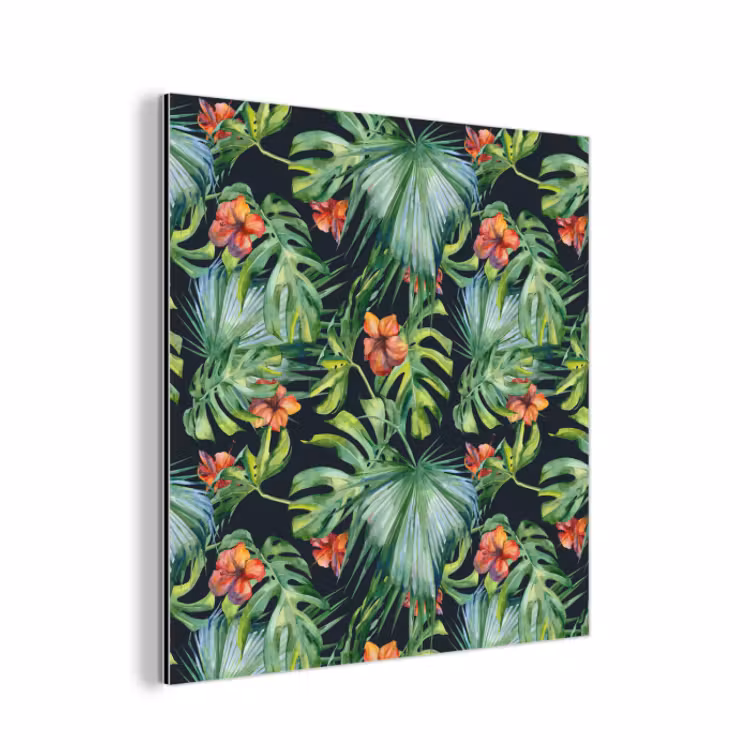 Aluminium schilderij - Monstera - Jungle - Bladeren — 1