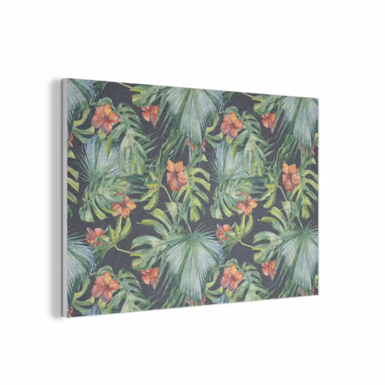 Akoestisch schilderij - Monstera - Jungle - Bladeren — 1