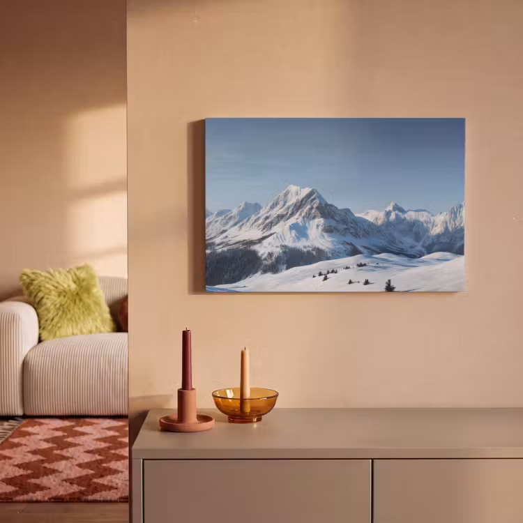 Canvas schilderij - Bergen - Sneeuw - Winter — 2