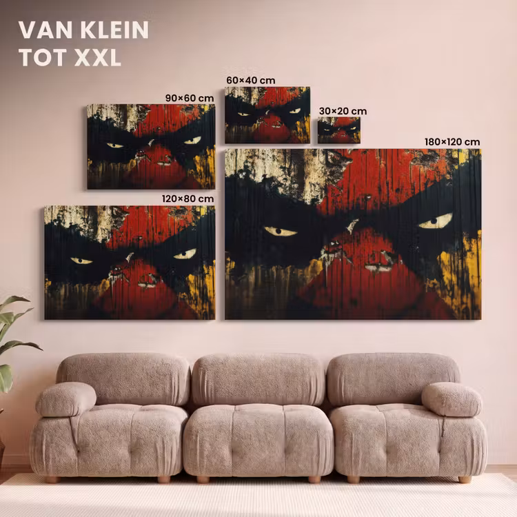 Canvas schilderij - Graffiti - Ogen - Abstract — 8